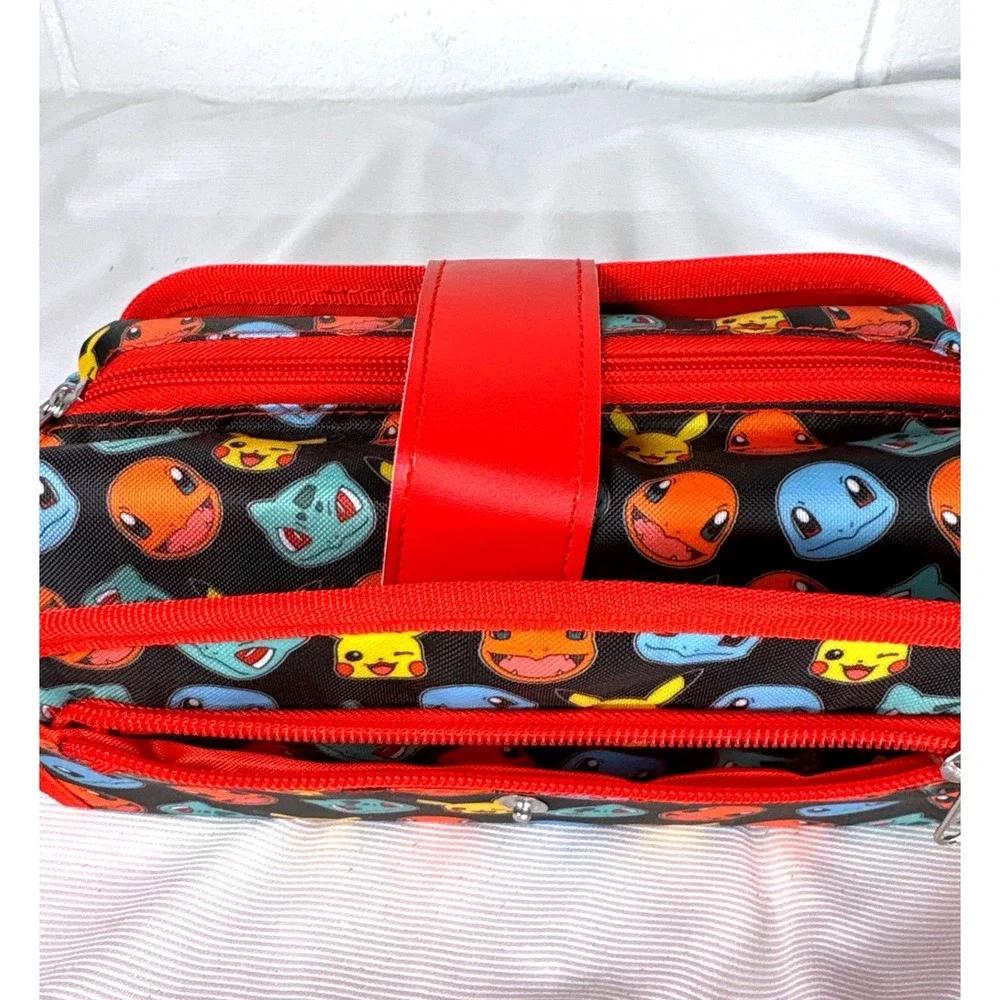 Pokemon Utility Case Pencil Pouch Pikachu Charmander Squirtle Bulbasaur NWT